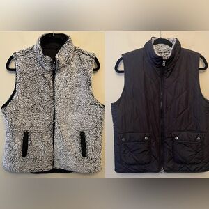 NWT Harper Heritage Reversible Puffer Sherpa Vest Women's Size Medium Winter